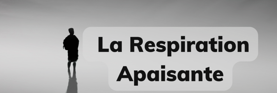 Homme dans le brouillard respiration appaisante