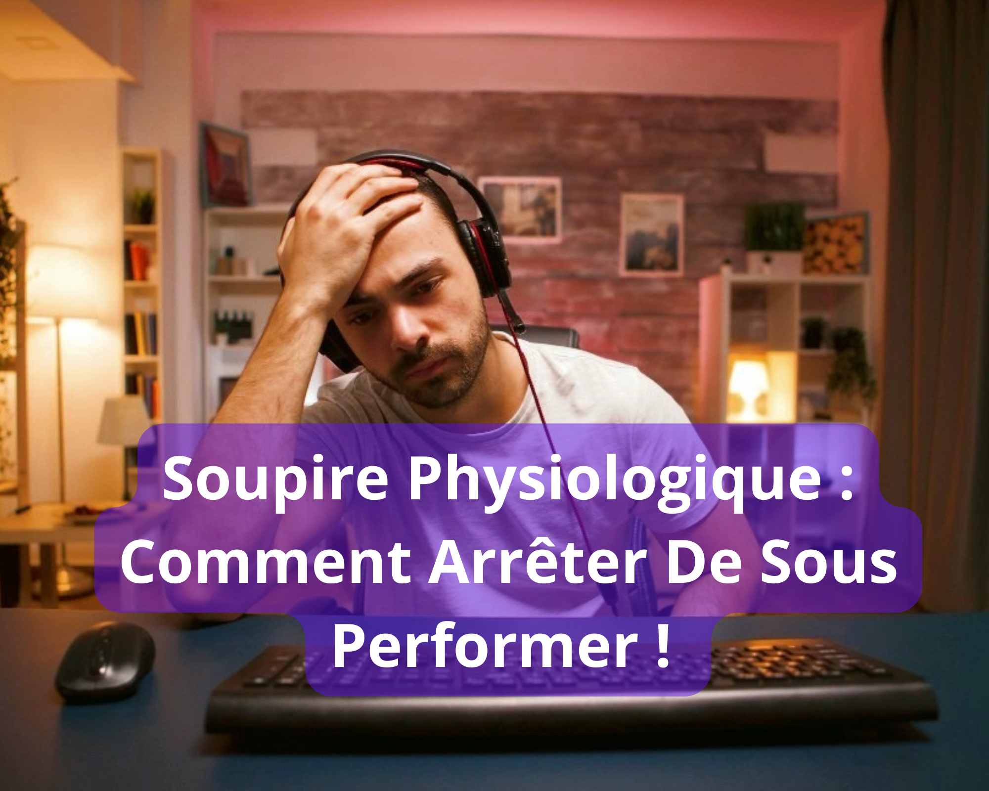 Un joueur de jeux vidéo qui peux s'améliorer avec le soupire physiologique et de la respiration profonde