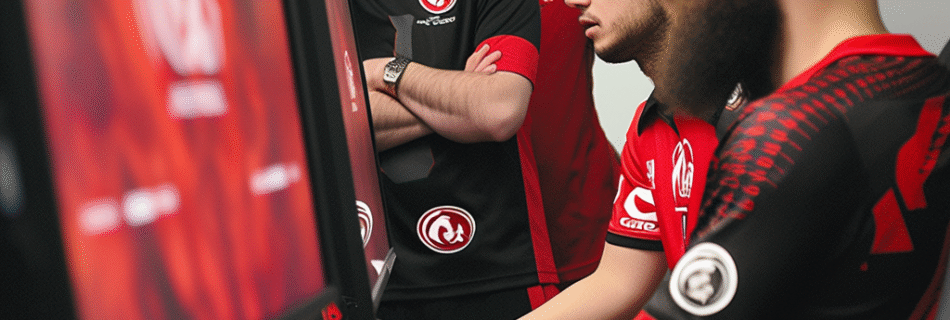 Equipe esport en bootcamp pour leur entraînement